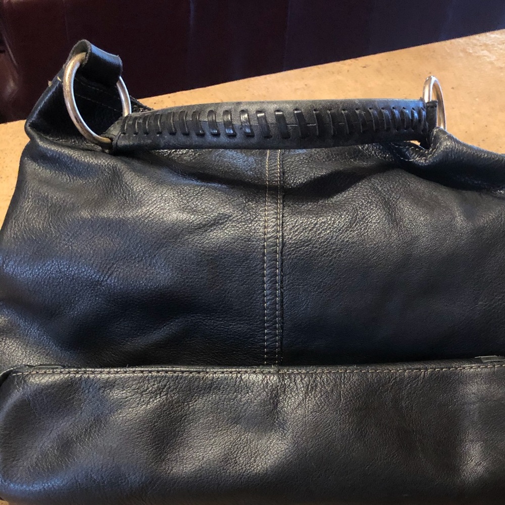Lucky Brand Black leather Hobo bag